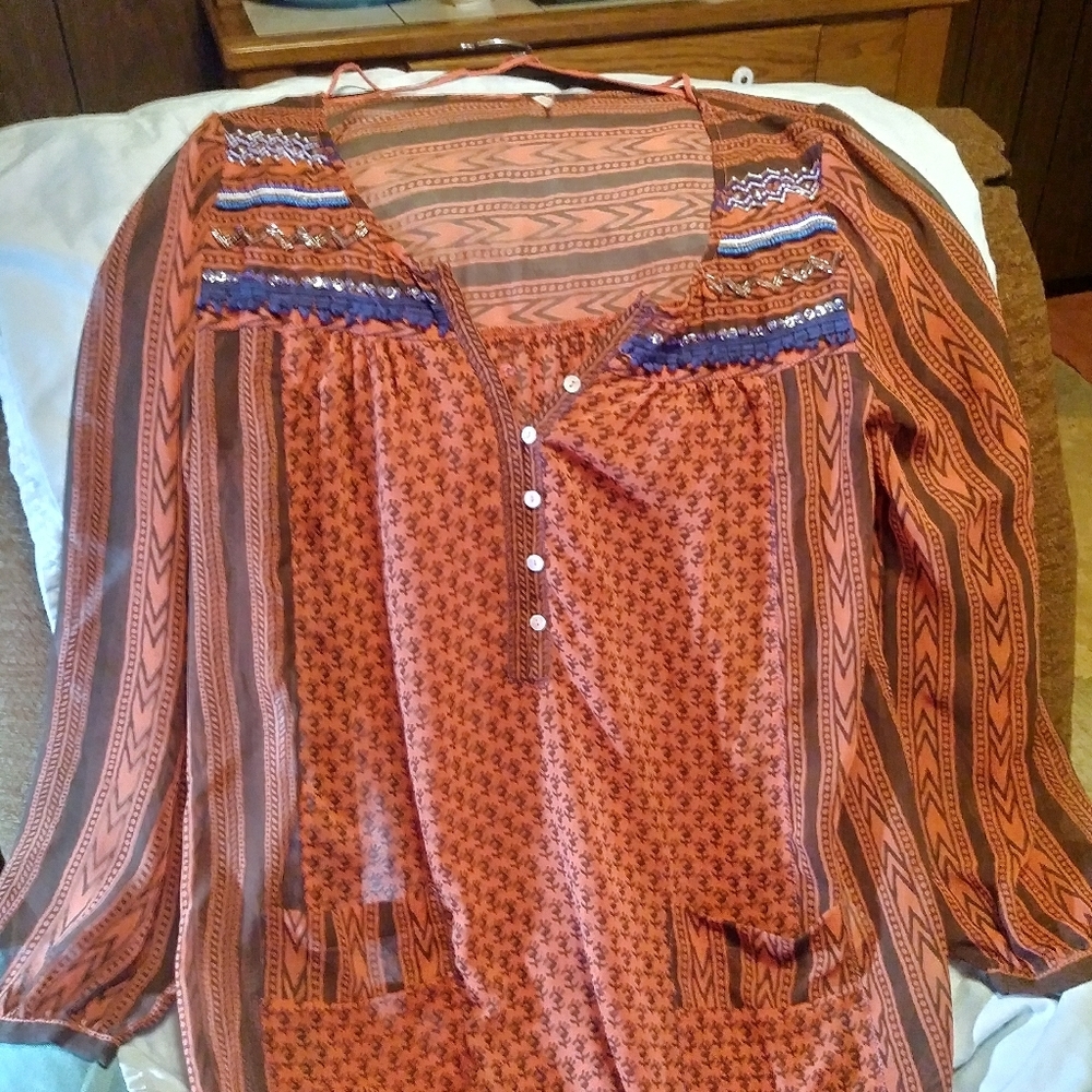 Beautiful Free People flowy Smock top